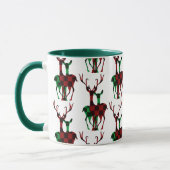 Elegant Rood- en Groene Buffalo Plays Reindeer Cou Mok (Links)