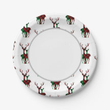 Elegant Rood- en Groene Buffalo Plays Reindeer Cou