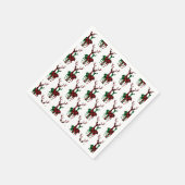 Elegant Rood- en Groene Buffalo Plays Reindeer Cou Servet (Hoek)