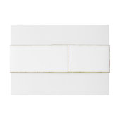 Elegant rood en ivoor Roos bruiloft Uitnodigingen Wikkel (Achterkant Voorbeeld)