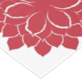 Elegant Rood en wit met de hand getrokken Poinsett Tafelkleed (Gekanteld)