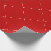 Elegant rood en wit Sjabloon kerstcadeau Cadeaupapier (Hoek)