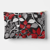 Elegant rood en zwart blad ontwerp etui (Achterkant)