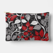 Elegant rood en zwart blad ontwerp etui (Voorkant)