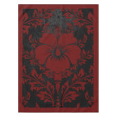 Elegant rood en zwart demaselegant tafelkleed (Voorkant)