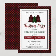 Elegant rood geruit patroon kerstvakantie feest