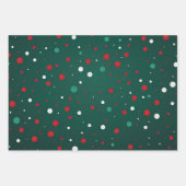 Elegant rood goud en groen luxe vet inpakpapier vel (Voorkant 2)