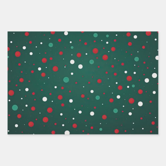 Elegant rood goud en groen luxe vet inpakpapier vel (Voorkant 2)