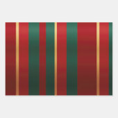 Elegant rood goud en groen luxe vet inpakpapier vel (Voorkant)