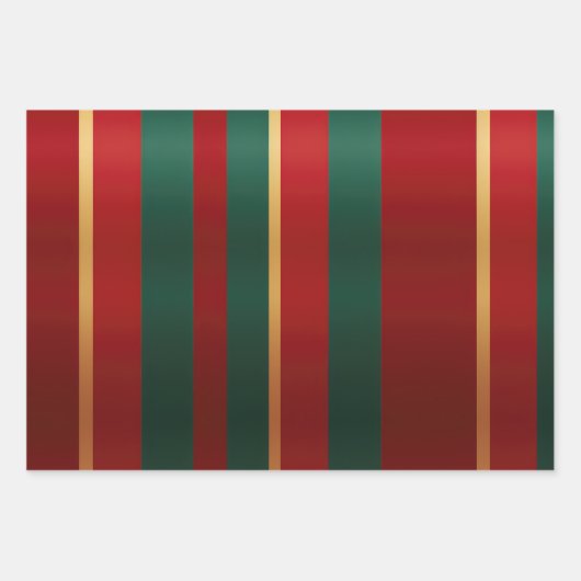 Elegant rood goud en groen luxe vet inpakpapier vel (Voorkant)
