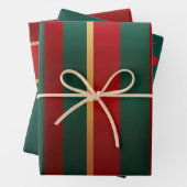 Elegant rood goud en groen luxe vet inpakpapier vel (In situ)