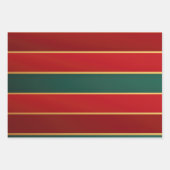 Elegant rood goud en groen luxe vet inpakpapier vel (Voorkant 3)