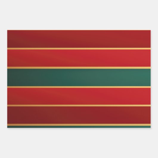 Elegant rood goud en groen luxe vet inpakpapier vel (Voorkant 3)