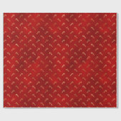 Elegant rood goud folie schattig snoeprietpatroon cadeaupapier (Vlak)