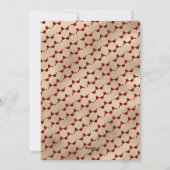 Elegant Rood Goud Foto Meowy Kerst Kaart (Achterkant)