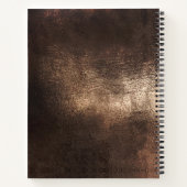 Elegant rood goud holografisch geometrisch notitieboek (Achterkant)