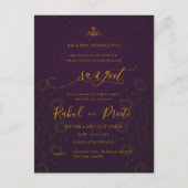 Elegant rood goud mandala indiaanse bruiloft Sange Briefkaart (Voorkant)