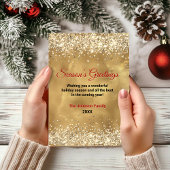 Elegant rood goud marmer kunst Kerstmis nieuwjaar