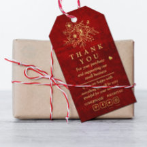 Elegant Rood Goud Scratch bloemendank u