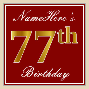 77ste Verjaardag Cadeaus Zazzle Nl