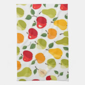 Elegant rood groen Sinaasappel appels peren Patroo Theedoek (Verticaal)