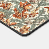 Elegant rood groen  stijl bloemmotief bureaumat (Hoek)