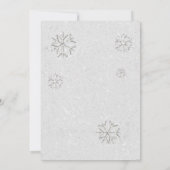 Elegant Rood Groen Wit Glitter Kerstfeest Kaart (Achterkant)