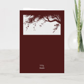 Elegant rood homostel houdt van Valentijnsdag Kaart (Achterkant)