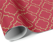 Elegant rood inpakpapier  (Rol Hoek)