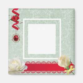 Elegant rood lint maakt je eigen magneet