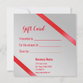 Elegant rood lint met Radeaubont met Kaart van Rad (Achterkant)