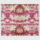 Elegant  rood meer toile de jouy cadeaupapier (Vlak)