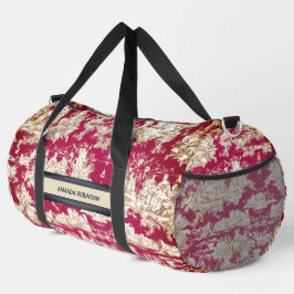 Elegant  rood meer toile de jouy monogram plunjezak