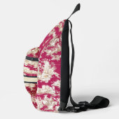 Elegant rood meer toile de jouy monogram sling bag (Rechts)