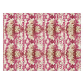 Elegant rood meer toile de jouy monogram tafelkleed (Voorkant (Horizontaal))