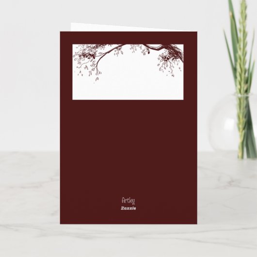 Elegant rood paar in de liefde Valentijnsdag Kaart (Achterkant)