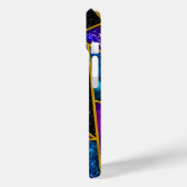 Elegant rood paarse girly geometrisch Case-Mate iPhone case (Achterkant / Links)