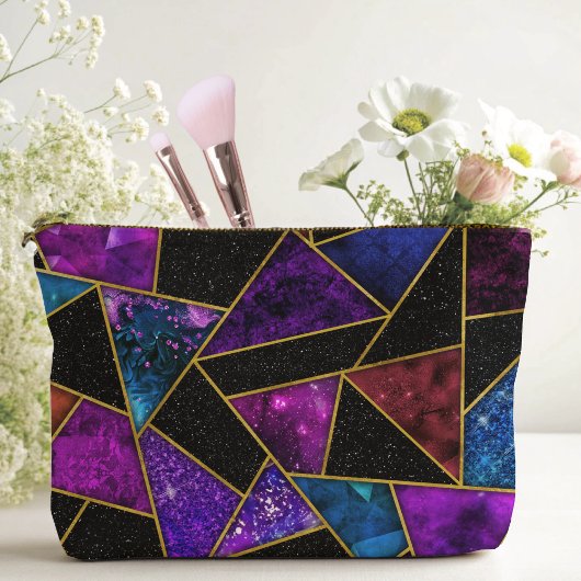 Elegant rood paarse girly geometrisch etui