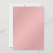 Elegant rood roze feestdag uitnodiging (Achterkant)