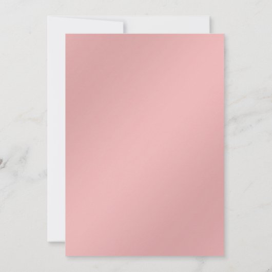 Elegant rood roze feestdag uitnodiging (Achterkant)