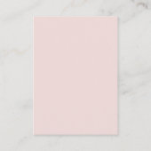 Elegant rood roze kalligrafie Recipe Kaart Tussenv (Achterkant)