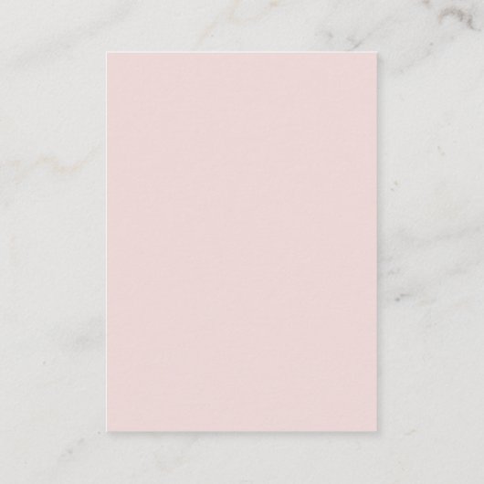 Elegant rood roze kalligrafie Recipe Kaart Tussenv (Achterkant)