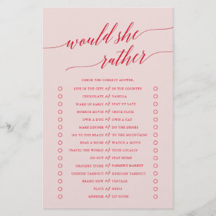 Elegant rood roze kalligrafie zou ze eerder een sp flyer