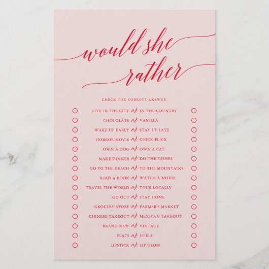 Elegant rood roze kalligrafie zou ze eerder een sp flyer (Voorkant)