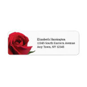 Elegant rood roze label (Voorkant)