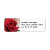 Elegant rood roze label (Voorkant)