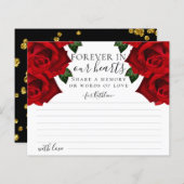 Elegant rood Turks Roos Deel een Memory Kaart (Voorkant / Achterkant)