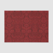 Elegant Rood Victoriaans Damask Tissuepapier (Voorkant)
