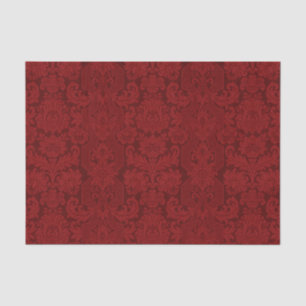 Elegant Rood Victoriaans Damask Tissuepapier