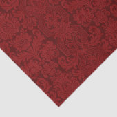 Elegant  Rood Victoriaans Damask Tissuepapier (Detail)